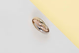 Trinity Ring - Yellow, Rose, White Gold - Size 52 - B&P