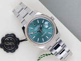 Datejust 41 ' Mint Green Fluted Motif Dial - Oyster'