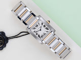 Tank Française Medium 'Steel/Yellow Gold - White Roman Dial'