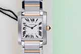 Tank Française Medium 'Steel/Yellow Gold - White Roman Dial'