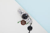 Oyster Perpetual Date 'Black Arabic Diamond Dial - Oyster'