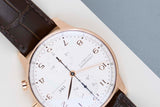 Portuguese Chronograph 41 'Rose Gold - Silver Dial'