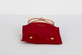 Trinity Cord Bracelet - Rose Gold - Pouch