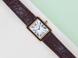 Tank Solo Small 'White Roman Dial - Yellow Gold'