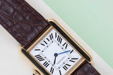 Tank Solo Small 'White Roman Dial - Yellow Gold'