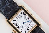 Tank Solo Small 'White Roman Dial - Yellow Gold'