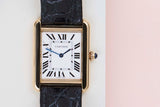 Tank Solo Small 'White Roman Dial - Yellow Gold'