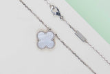 Vintage Alhambra Necklace - White Gold - Mother of Pearl - 42 CM - B&P