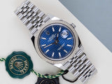 Datejust 41 'Blue Fluted Motif Dial - Jubilee'