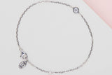 D'Amour Bracelet Medium - White Gold - B&P