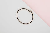 T1 Narrow Hinged Bangle Large - Rose Gold - B