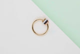 Quatre Classique Ring - 18K Yellow, White & Rose Gold - Brown PVD & Diamonds - Size 59 - B
