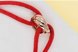 Trinity Cord Bracelet - Rosegold - Pouch