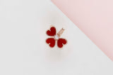 Sweat Hearts Ring - 'Rose Gold - Carnelian & Diamond - Size 54 - B'