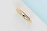 Gold Domed Band Ring - Yellow Gold - Size 56