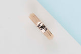 T Narrow Ring - Rose Gold - Size 59 - B