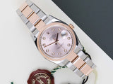 Datejust 36 Everose/Steel 'Pink Diamond Dial - Oyster'