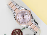 Datejust 36 Everose/Steel 'Pink Diamond Dial - Oyster'