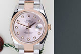 Datejust 36 Everose/Steel 'Pink Diamond Dial - Oyster'