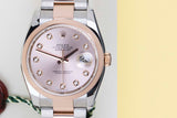 Datejust 36 Everose/Steel 'Pink Diamond Dial - Oyster'