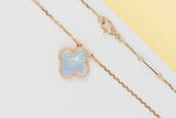 Vintage Alhambra Necklace - Yellow gold - Mother of Pearl - 42CM - Pouch & Papers