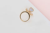 Sweet Hearts Ring - Yellow Gold - Mother Of Pearl - Size 53 - B