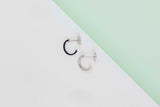 Love Hoop Earings Small - White Gold - B&P