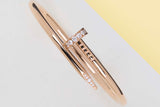 Juste Un Clou Bracelet - Rose Gold & Diamonds - Size 16 - B&P
