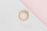 Friendship Ring - Yellow Gold - Amethyst - Size 53 - B
