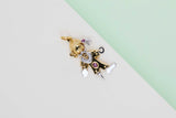 18 ct. White & Yellow Gold Pendant - Rubies and Diamonds