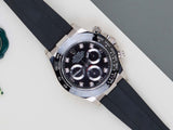 Daytona 'White Gold - Black Diamond Dial - Oysterflex'