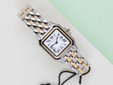 Panthère Medium 'Steel & Yellow Gold - White Roman Dial'