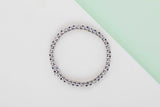 White Gold Bracelet - Diamonds & Sapphires - 17CM