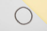 18 ct. White Gold Tennisbracelet - Diamonds - 18CM