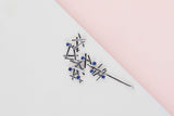 Pendant - 18ct. White Gold & Sapphires - 6 x 3.5CM