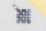 Pendant - 18ct. White Gold & Diamonds - 1.5 x 1.5 CM
