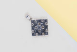 Pendant - 18ct. White Gold & Diamonds - 1.5 x 1.5 CM