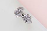 Ring - 18ct. White Gold & Diamonds - Size 47