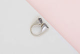 Ring - 18ct. White Gold & Diamonds - Size 47