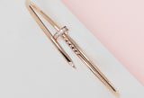 Juste Un Clou Bracelet Small - Rose Gold & Diamonds - Size 17 - B&P