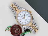 Datejust 36 'White Roman Dial - Jubilee'