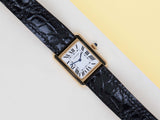 Tank Solo Small 'White Roman Dial - Yellow Gold'