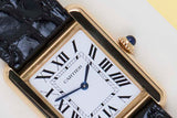 Tank Solo Small 'White Roman Dial - Yellow Gold'