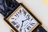Tank Solo Small 'White Roman Dial - Yellow Gold'