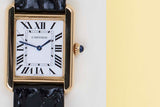Tank Solo Small 'White Roman Dial - Yellow Gold'