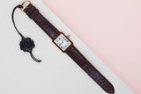 Tank Solo Small 'White Roman Dial - Rose Gold'