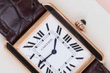 Tank Solo Small 'White Roman Dial - Rose Gold'