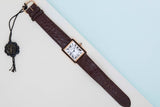 Tank Solo Large 'White Roman Dial - Rose Gold'