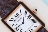 Tank Solo Large 'White Roman Dial - Rose Gold'
