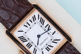 Tank Solo Large 'White Roman Dial - Rose Gold'